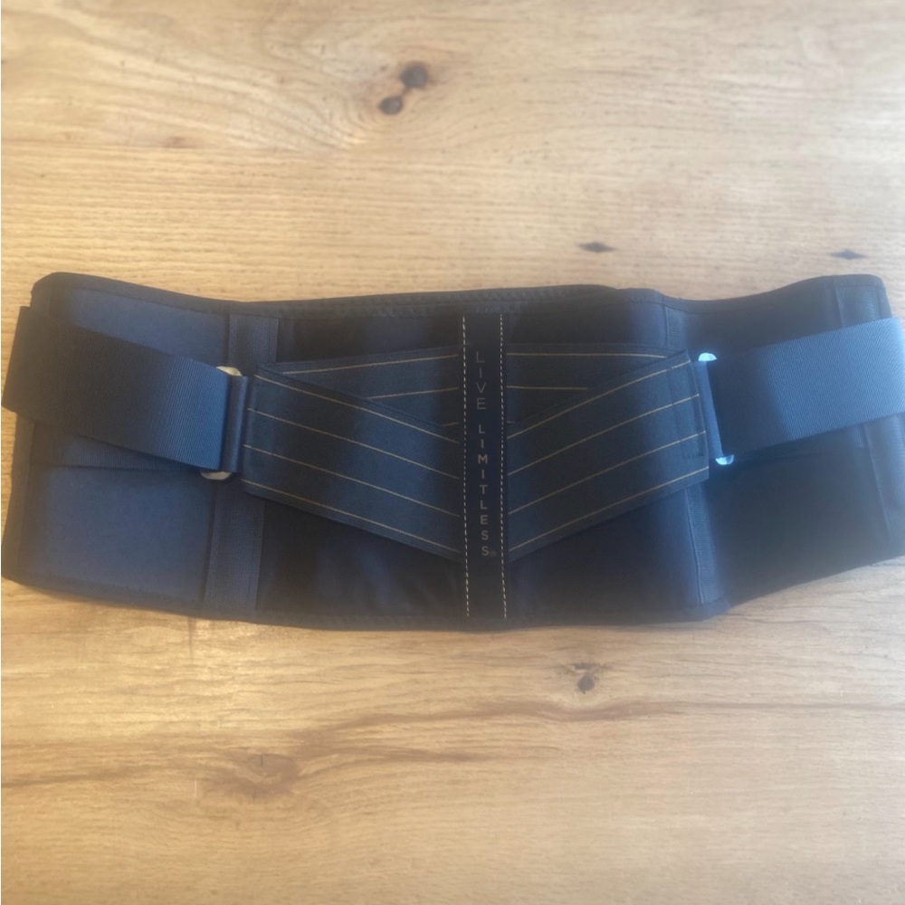 Copper Fit Lumbar Back Support Velcro Belt Black Preowned‎